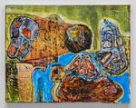 Steve DiBenedetto; Eye in the Sky in Foie Gras, 2015; oil on linen; 22 x 28 in.